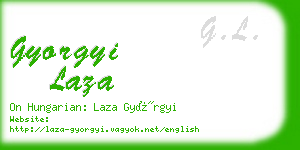 gyorgyi laza business card